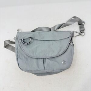 Lululemon Festival Bag Grey OS Crossbody Shoulder Bag Sporty Travel Utility